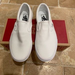 Vans Classic Slip-on True White women's size 6.5